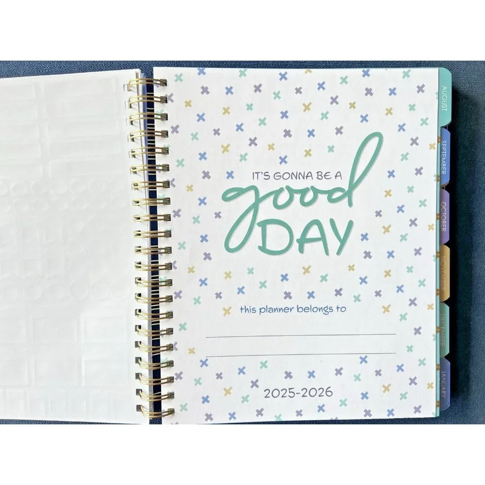 2026 Planner BLUE BOWS FLOWER Daily Weekly Weekly Planning Note 9